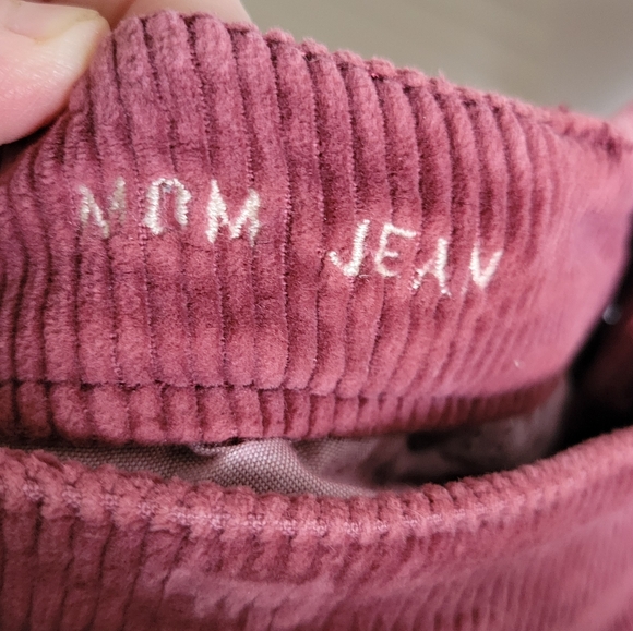 AMERICAN EAGLE Mom Jeans Corduroys High Rise Wide Leg 10 - Picture 4 of 5